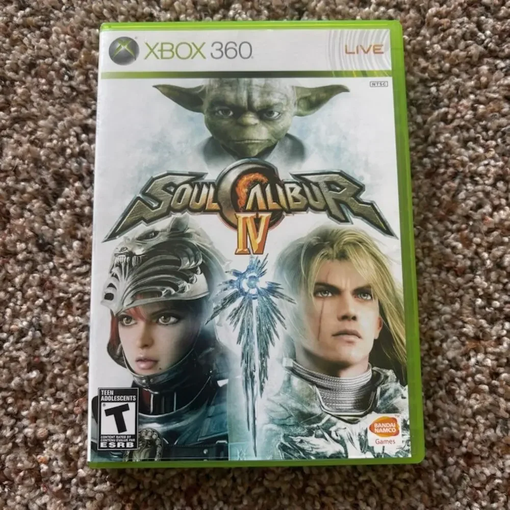 Soul Calibur IV 4 (Microsoft Xbox 360, 2008) Complete in Box w/ Manual - Tested